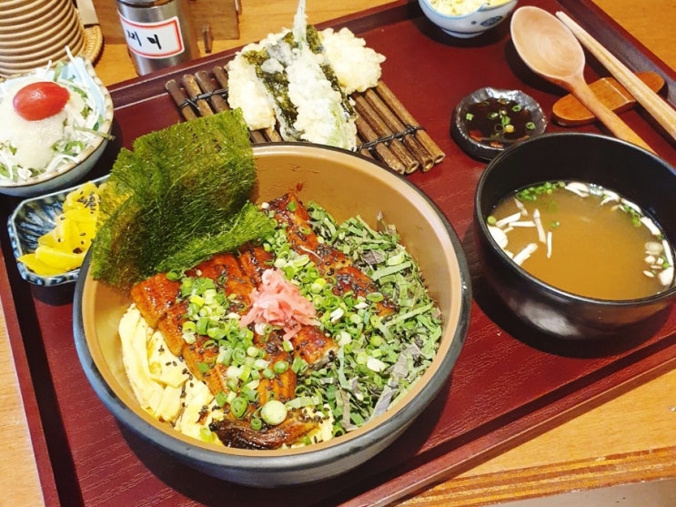 맛있는 일본 튀김 가정식을 맛 볼수 있는 대구 앞산 맛집 [오오무] / 텐동 정식 장어덮밥 맛집