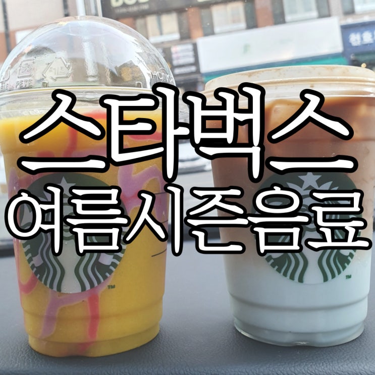  스타벅스 여름 시즌 음료 펀치 그래피티 블렌디드, 롤린 민트 초코 콜드브루 후기