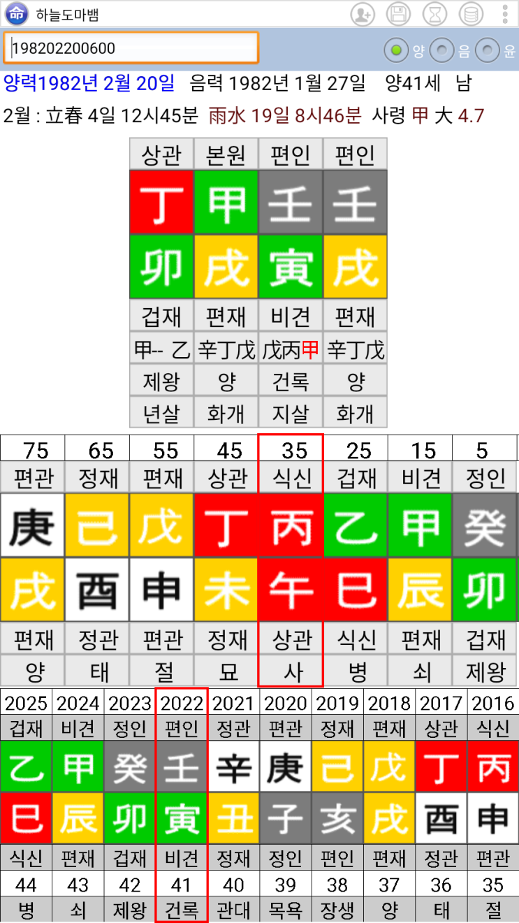  장기하 사주