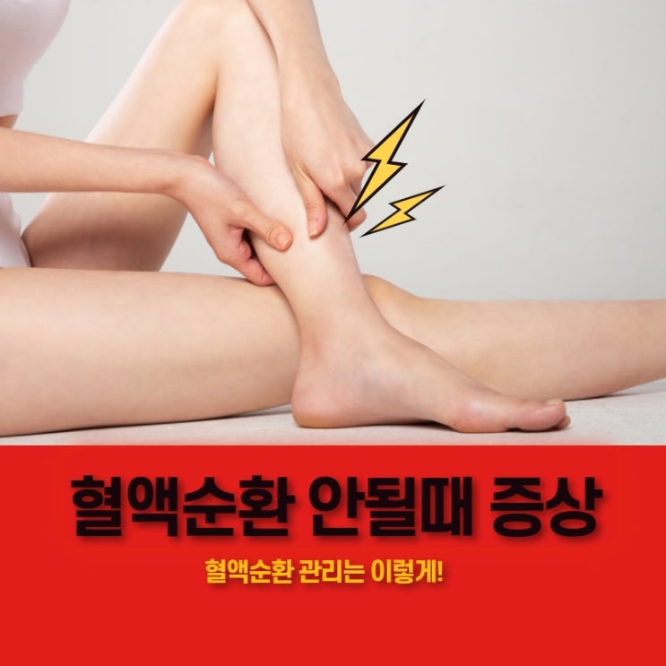  혈액순환 안될때 증상 손발차가움 다리시림 쥐나는이유
