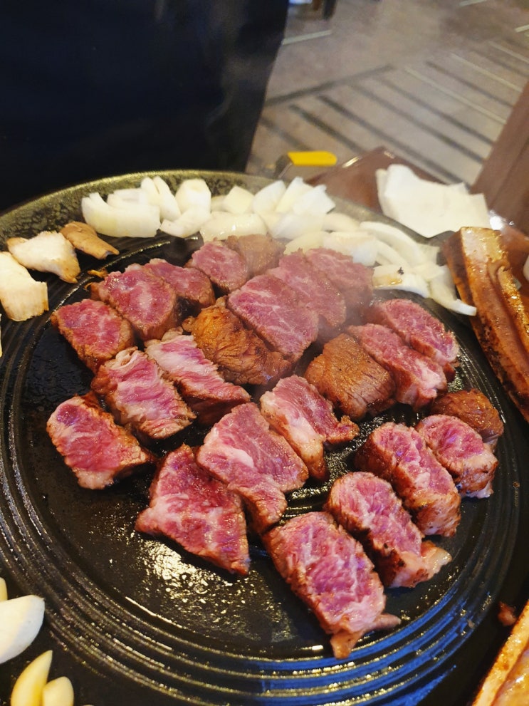 내돈내산 시흥 정왕동 찐 소갈비 꽃갈비 소고기 맛집 "8.14 바베큐"