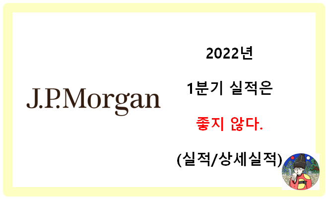 [실적발표-JP Mogan] 1분기 실적, 모든 영역에서 하락. (매출은 Beat, EPS는 Miss)