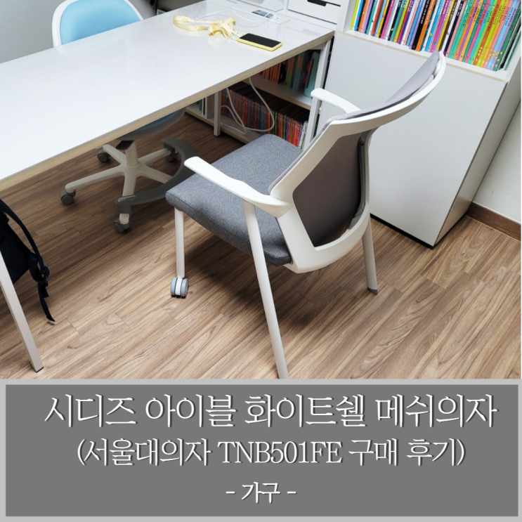  시디즈 아이블 화이트쉘 메쉬의자 (TNB501FE) 구매 후기