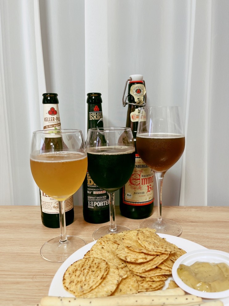 독일 맥주 추천 : 유기농 맥주 3종 리덴버거 켈러 필스, 돌튼 다크 포터, 에머비어