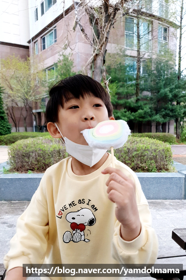  무지개솜사탕 슈가롤리 아이간식, 어린이집답례품으로 좋아요