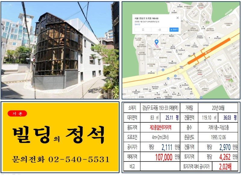 강남 빌딩 매매 실거래가 분석이 우선 2