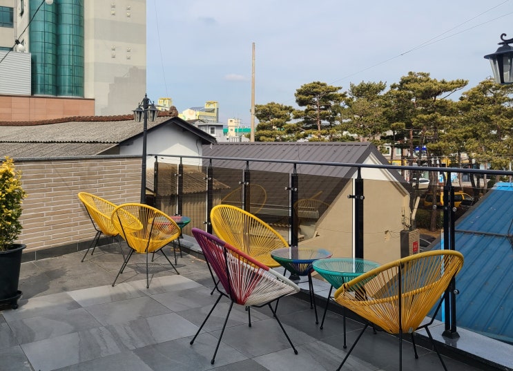  장성카페 투컨셉 테라스에서 시원합니다.