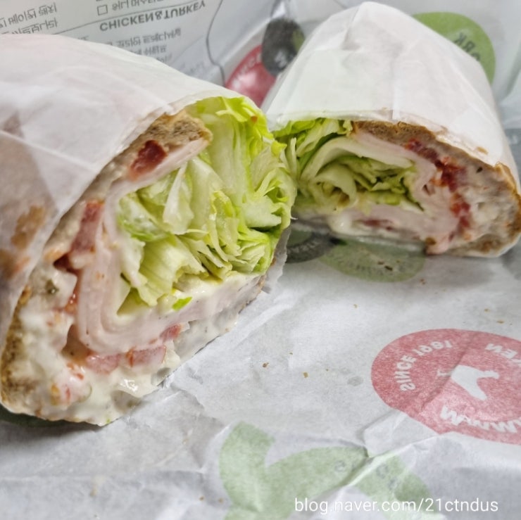 퀴즈노스 샌드위치 : QUIZNOS 터키 랜치 스위스 세트 맛보기 -