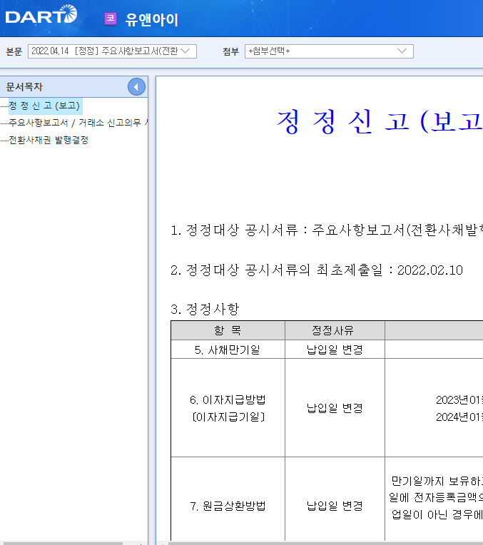 유앤아이 / 주요사항보고서(전환사채권발행결정)
