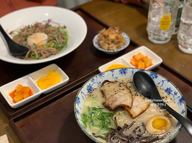  범계역 맛집 우마이식당 일식 라멘, 바질소바 후기