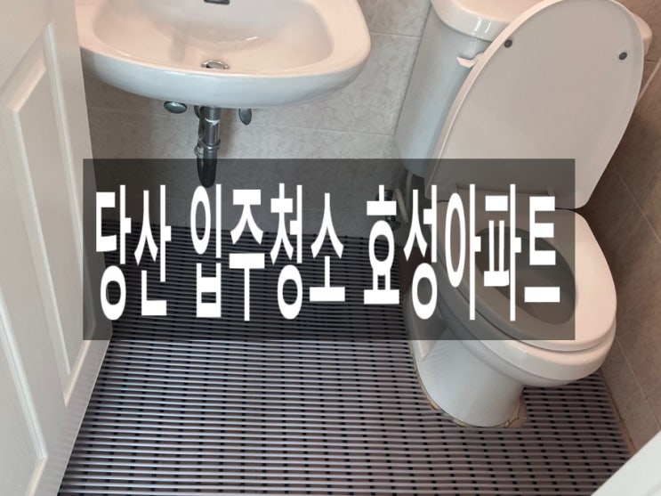  당산 입주청소 효성아파트