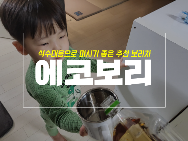  보리차 효능과 제품 후기 feat 동원 무라벨 에코보리차