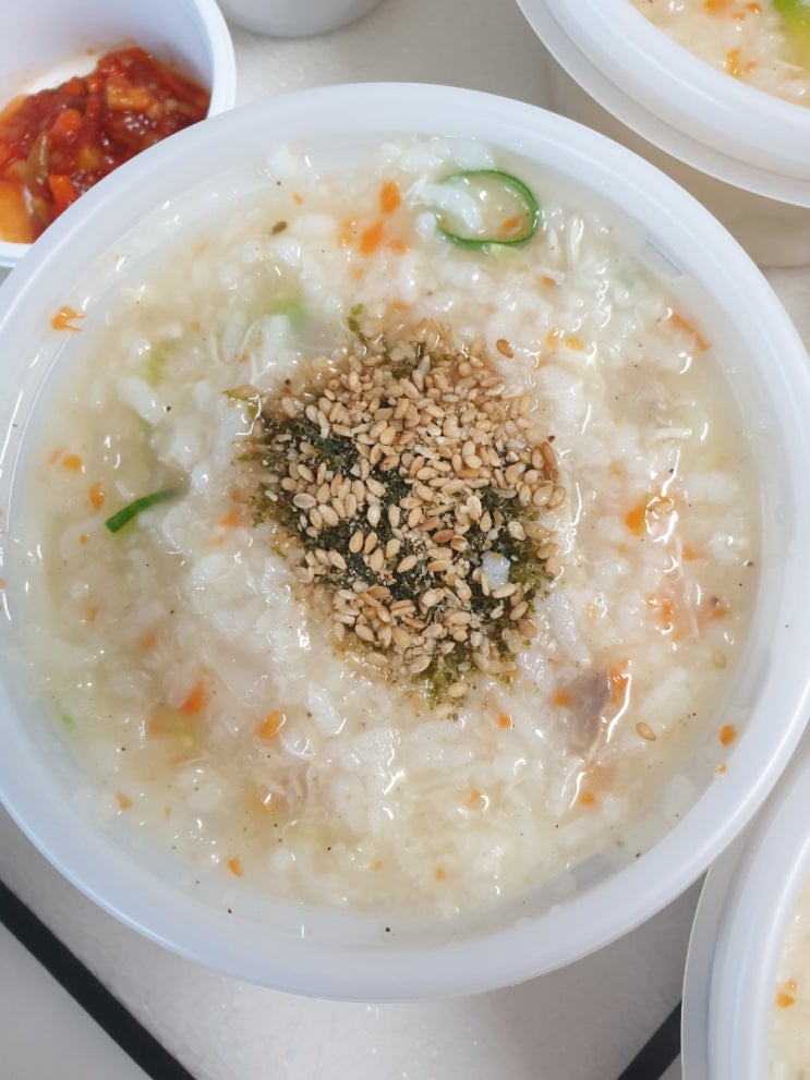  입맛이 없을때 배방 맛깔 참죽의 해물죽과 삼계죽
