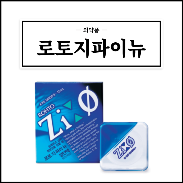  로토지파이뉴점안액, 효능효과/사용법/부작용/주의사항 등 간단정리