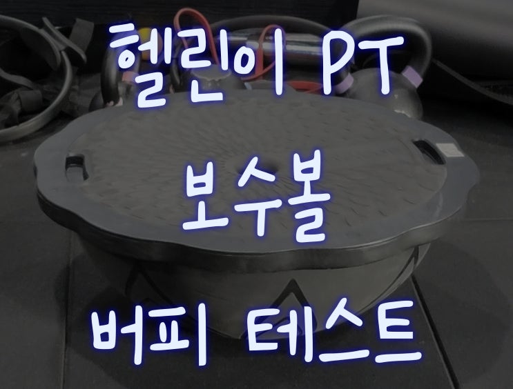  [헬린이#12] PT: 보수볼 + 점프 스쿼트
