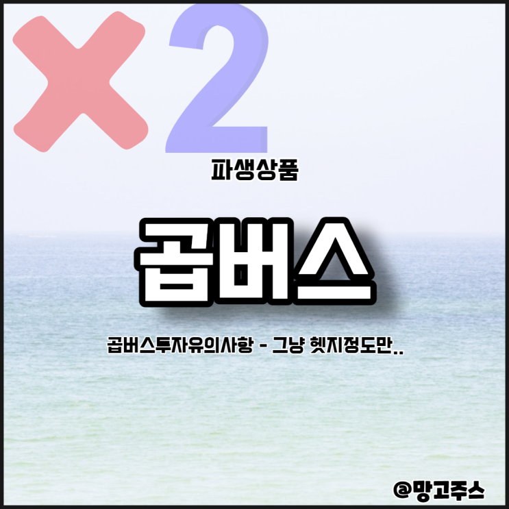  곱버스상품투자 유의사항 - 투자수익보다는 헷지개념으로 접근하자.