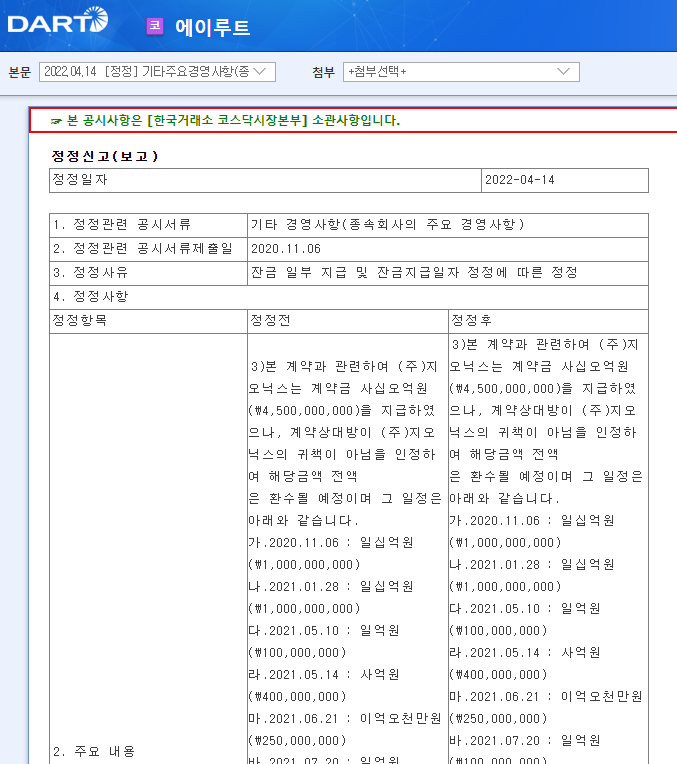 에이루트 / 기타주요경영사항(종속회사의주요경영사항) 에이루트 / 기타주요경영사항(종속회사의주요경영사항)
