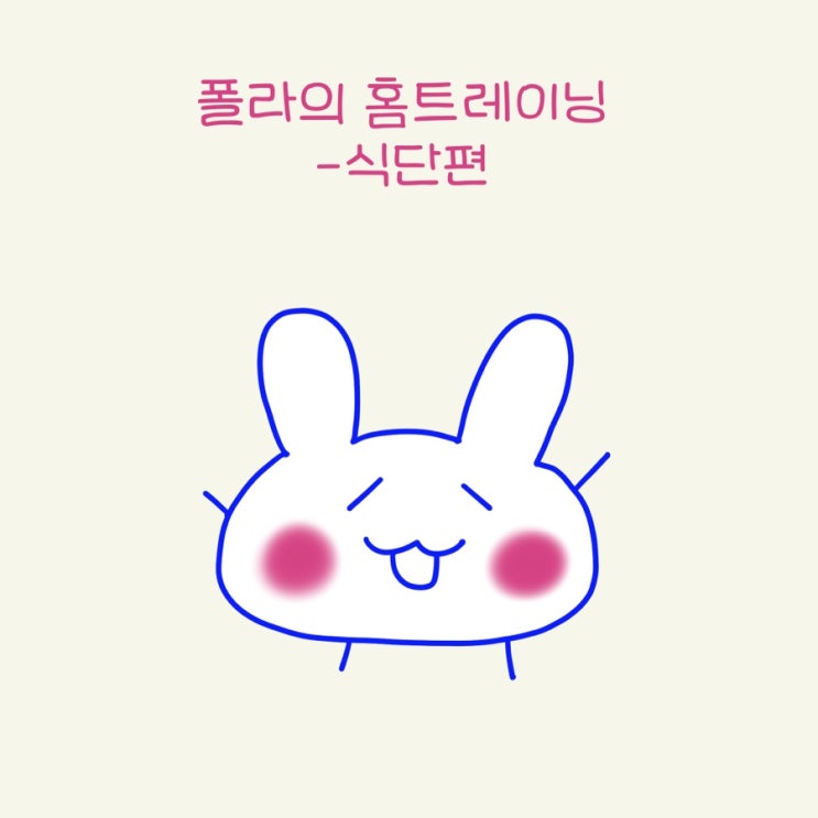  폴라토끼의 홈트레이닝 <식단편>