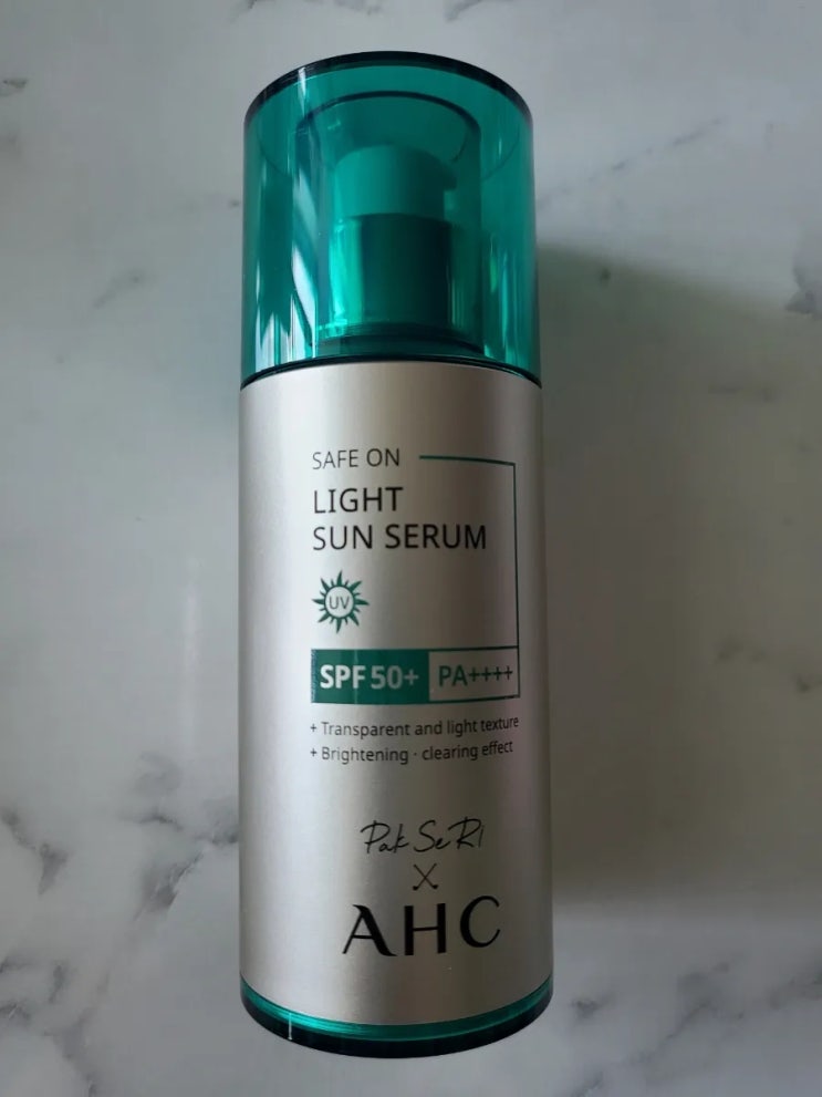  내돈내산 박세리 AHC 세이프 온 라이트 선 세럼 SPF50+ PA++++