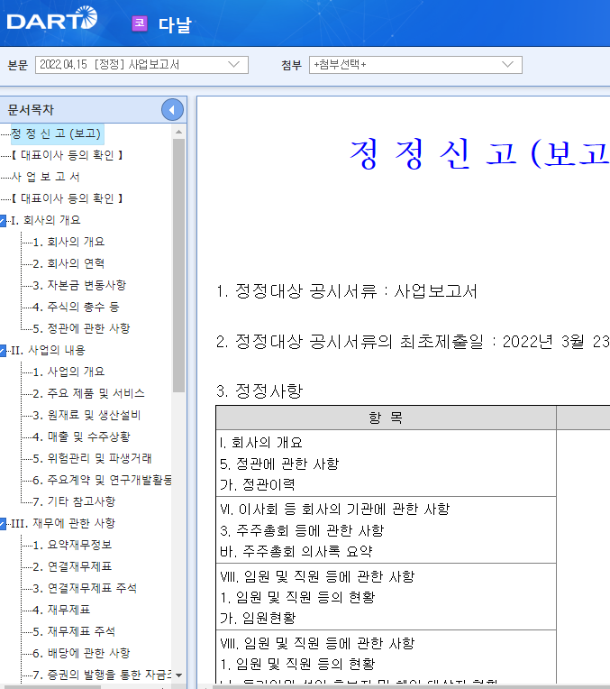 다날 / 사업보고서 다날 / 사업보고서