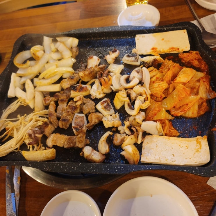 가산디지털역 맛집 : 갑오징어와 삼겹살을 즐길 수 있는 동산미