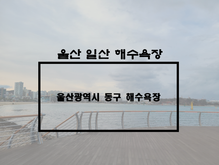  울산 가볼 만한 곳 추천, 데이트 코스 추천, 울산 여행지 추천, 울산 일산 해수욕장