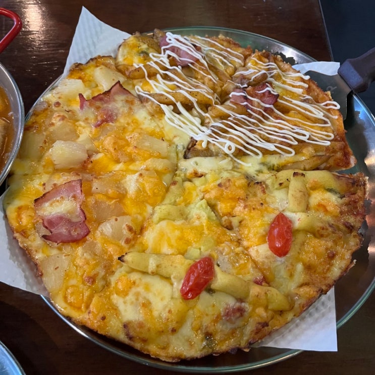 [대구범네맛집 ] 피자와 로제떡볶이가 맛있는 '피자팜비어' 범어점