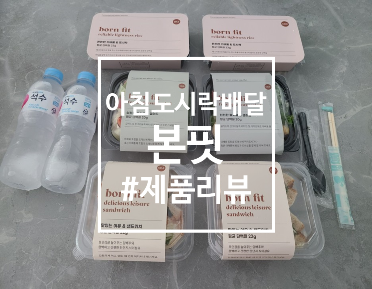  양 많은 직장인 아침도시락배달, 본핏 일주일 후기