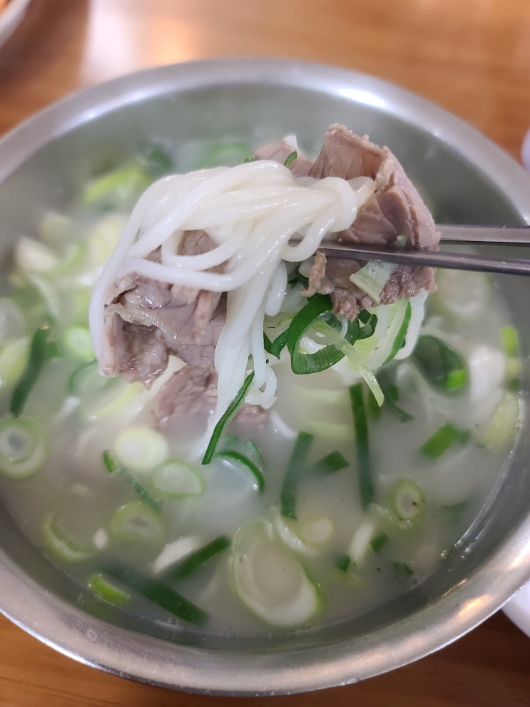  국물이 찐하디 진한 육수의 설렁탕, 빈대떡 존맛땡 푸주옥 용산점
