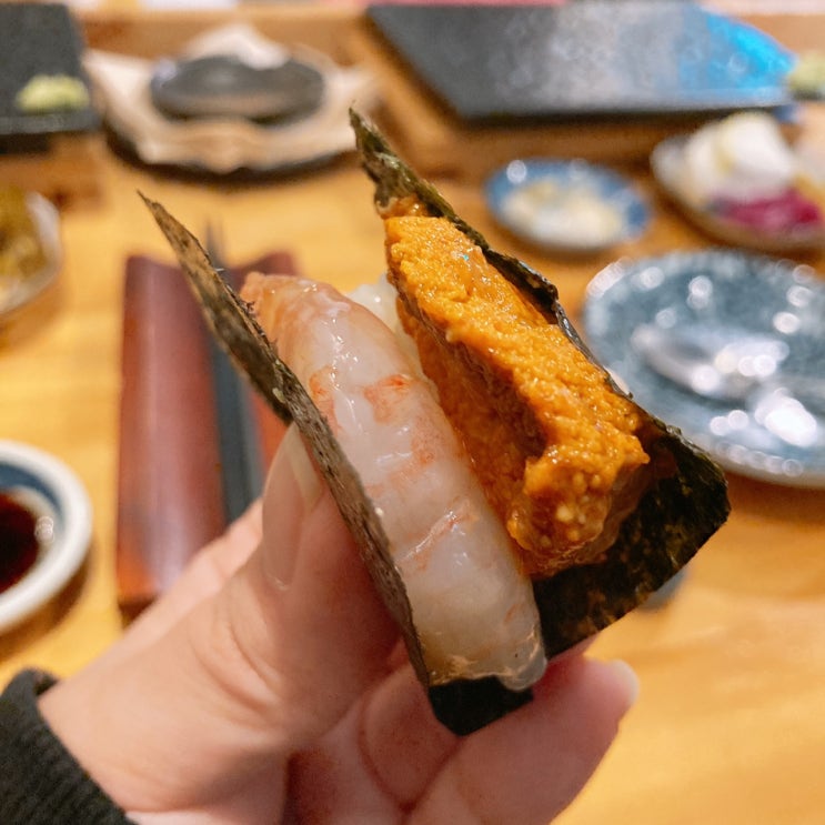  부모님과 함께 방문한 오마카세집