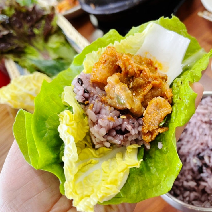  맘에드는 마장호수 맛집 전라도 밥상 쌈밥정식