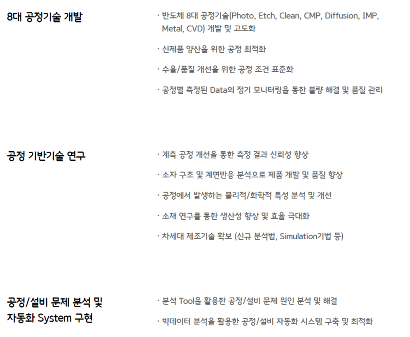 반도체 공정기술 설비기술 직무 분석과 현실 소개 : 네이버 블로그 반도체 공정기술 설비기술 직무 분석과 현실 소개 : 네이버 블로그
