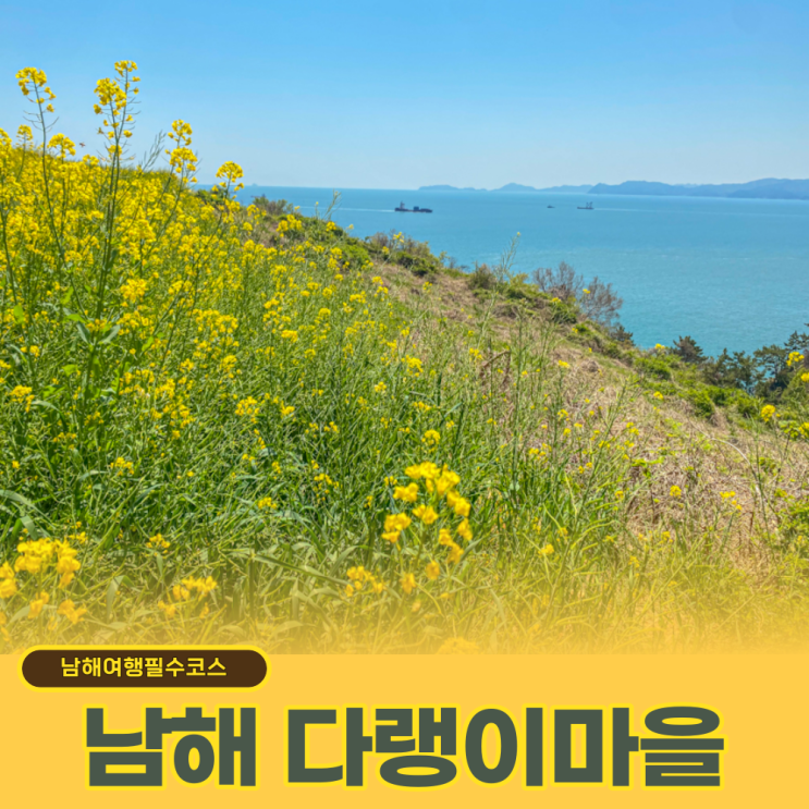 남해여행 다랭이마을 유채꽃 섬 어디든 꽃밭이에요!