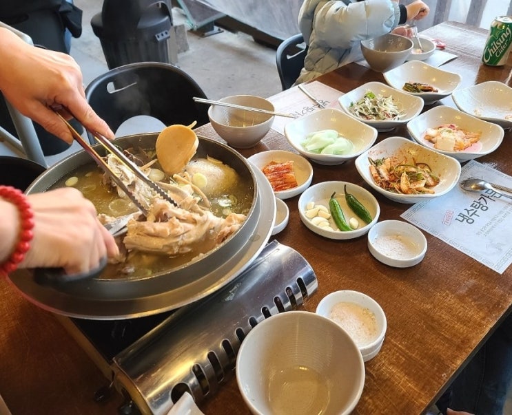  부산 야외식당 가야 냉수탕가든 토종닭백숙