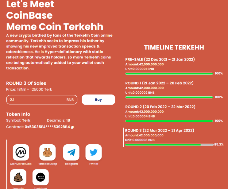 Terk 코인 에어드랍. 스캠이라고 합니다