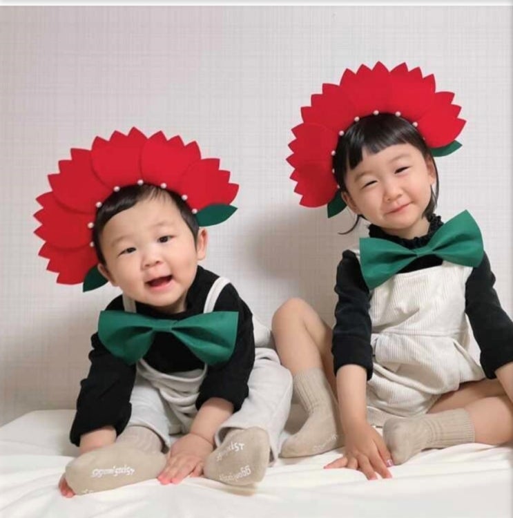  카네이션머리띠 완제품 어버이날 스승의날 헤어밴드 어린이집 유치원 소품 아기화환