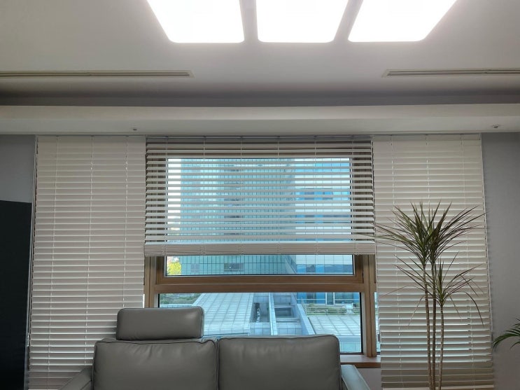  마포구 이안 오피스텔 우드 블라인드 작업