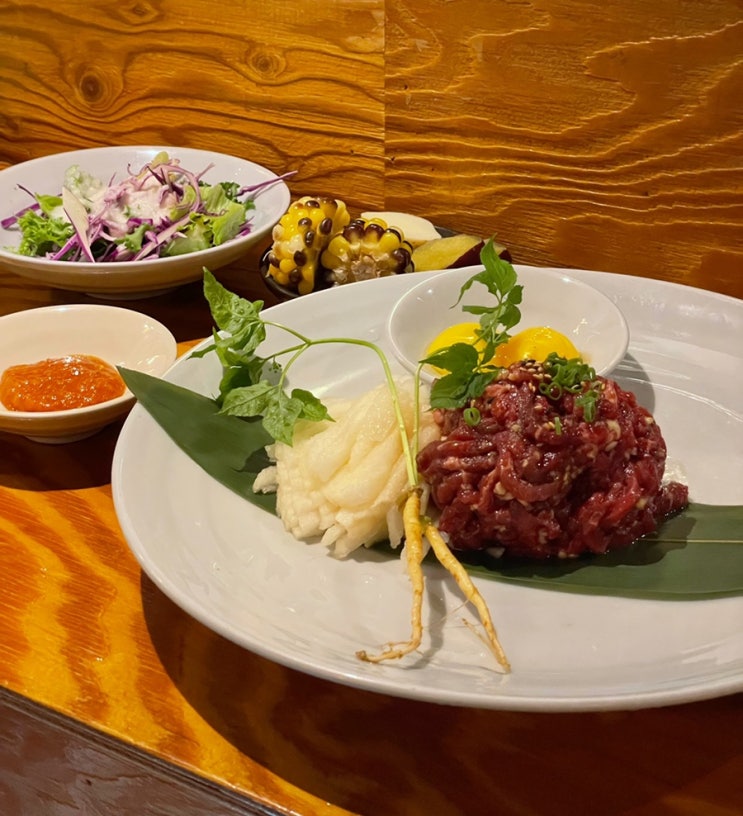  한식과 와인의 콜라보 장산역맛집 해운대주안상