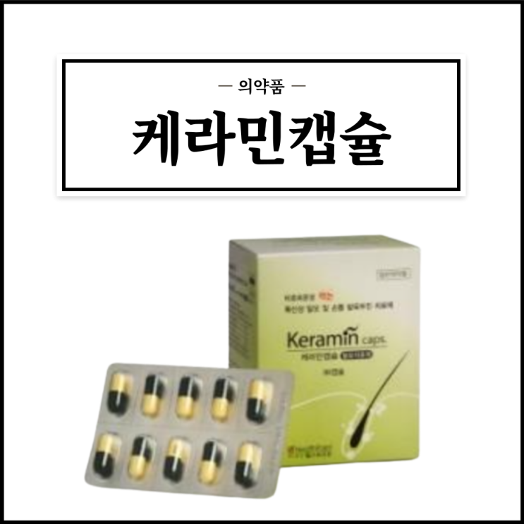  케라민캡슐, 효능효과/복용법/부작용/주의사항 등 간단정리