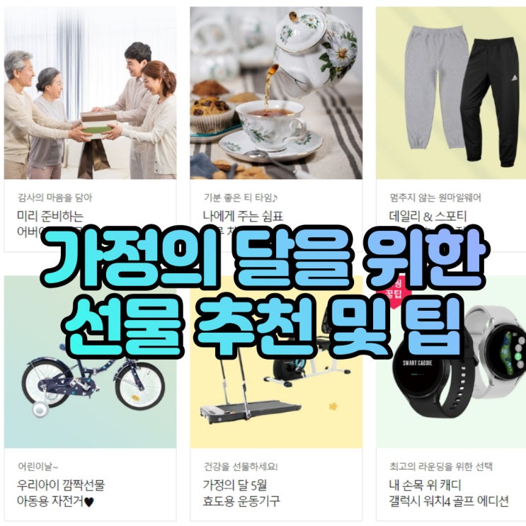  가정의달 아이선물, 어른선물 추천(with 다나와쇼핑)