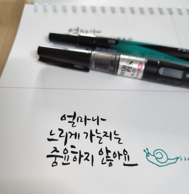  영어 필사 <긍정의 한 줄>  캘리그라피