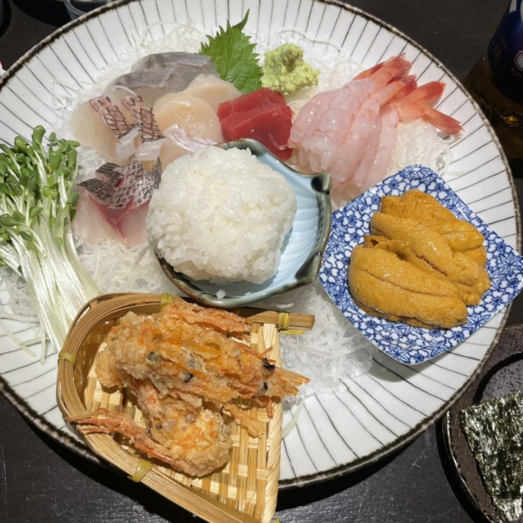  지웰시티맛집 명분 이자카야 우니 단새우조합 못참아!