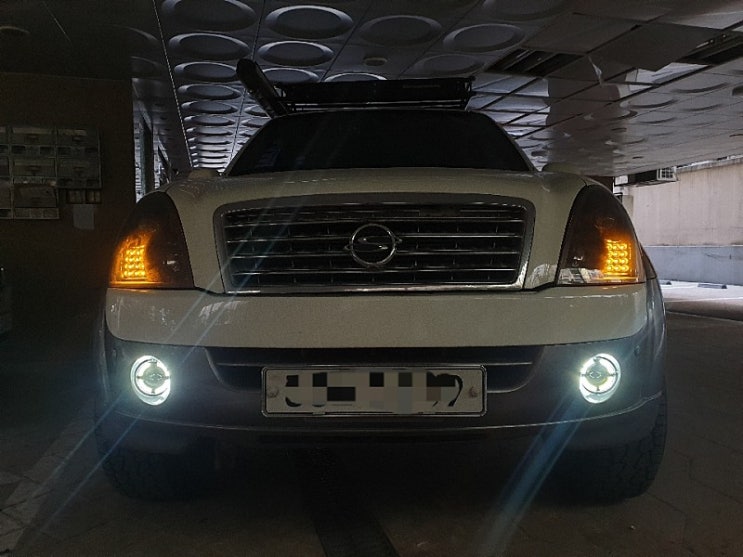  알리에서 구매한 3.5인치 LED 렉스턴 안개등 diy