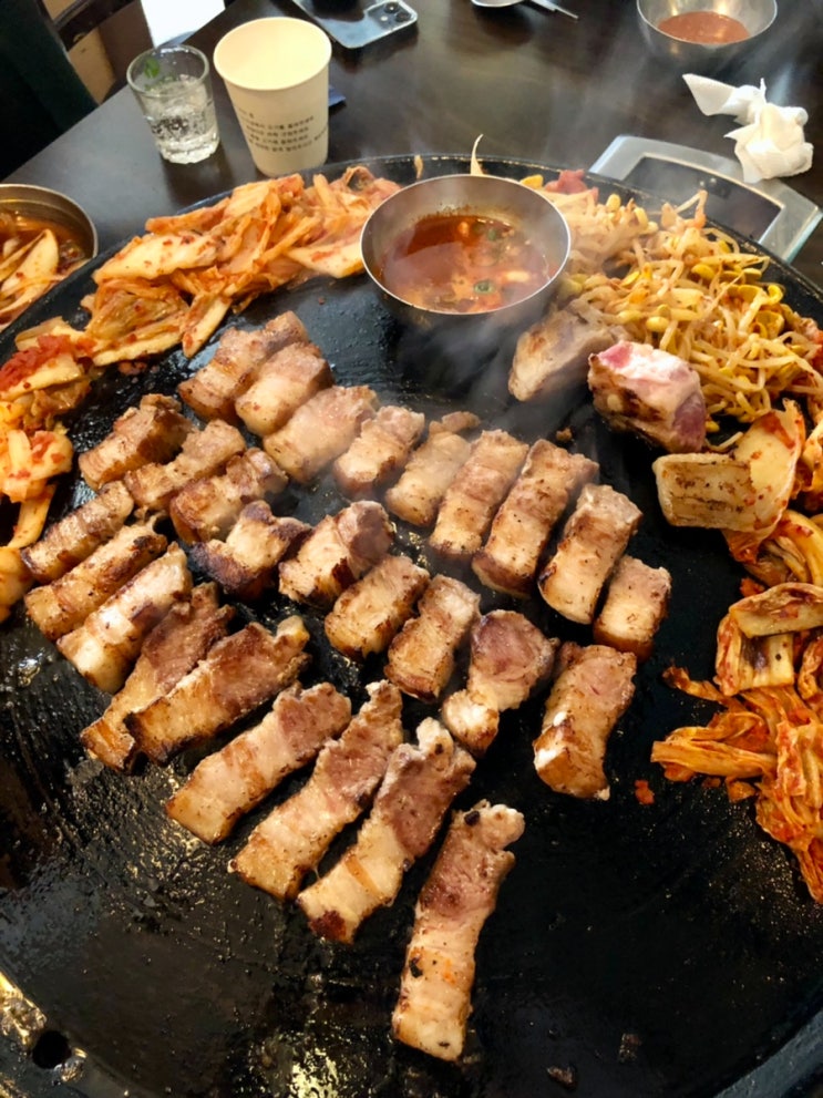  부평맛집 동두천솥뚜껑삼겹살 부평점 냉면까지 완벽해