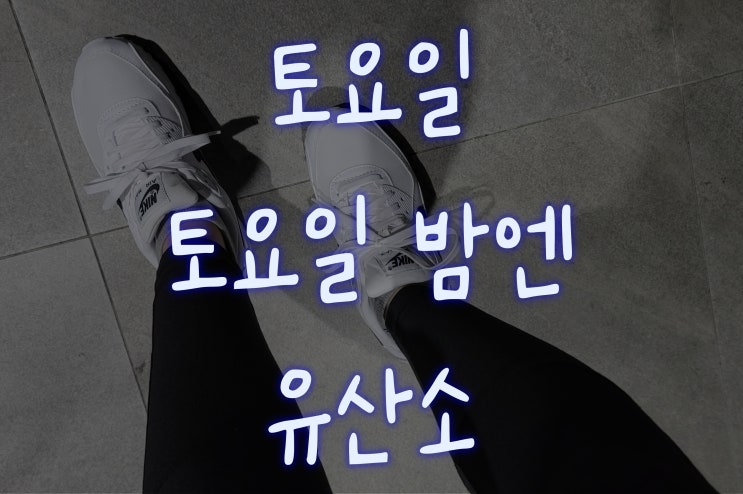  [헬린이#15] 토요일 토요일 밤엔 유산소지.