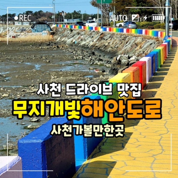  사천 아이들과 가볼만한 무지개빛 해안도로 경남 갯벌체험