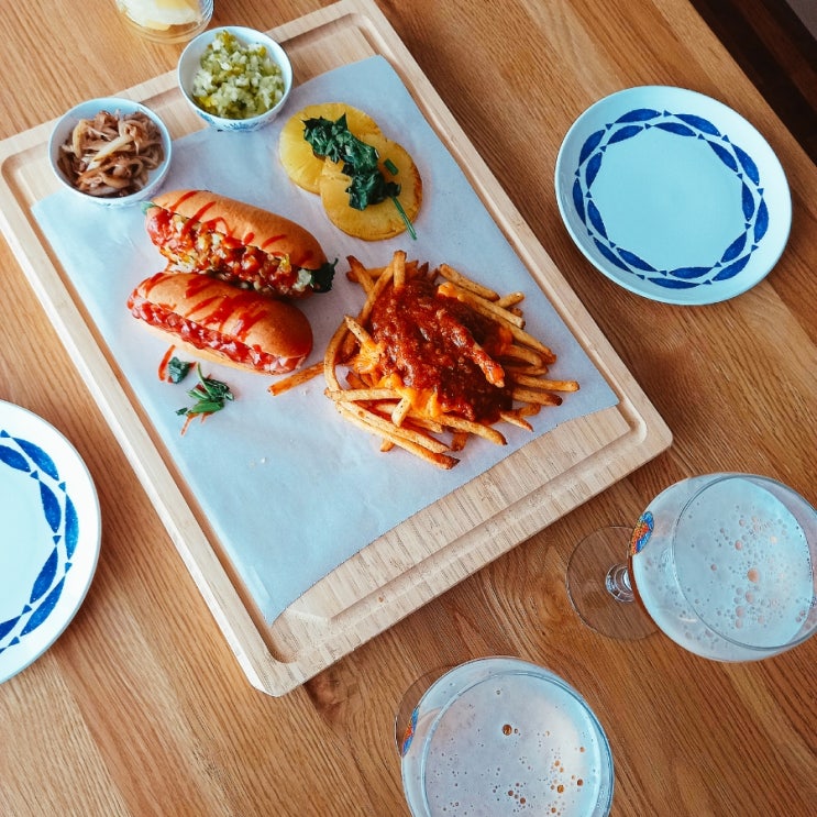  크라제 핫도그 추천 / 뉴욕식 핫도그 KIT & 미트칠리치즈 프라이즈 (ft. 홈브런치. 홈파티) 맛있는 아이들 간식 / 캠핑메뉴