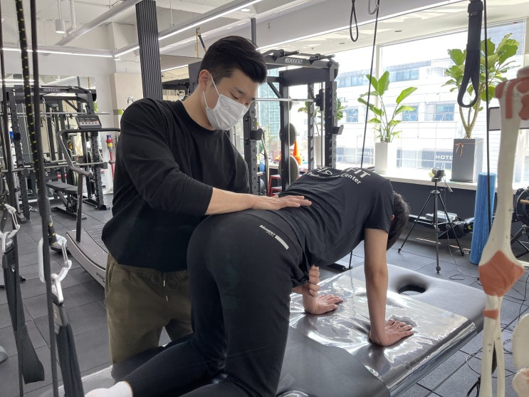  학생 회원님의 체형교정PT, 교정운동 현장[범계교정PT, 평촌교정PT, 범계교정운동, 평촌교정운동]