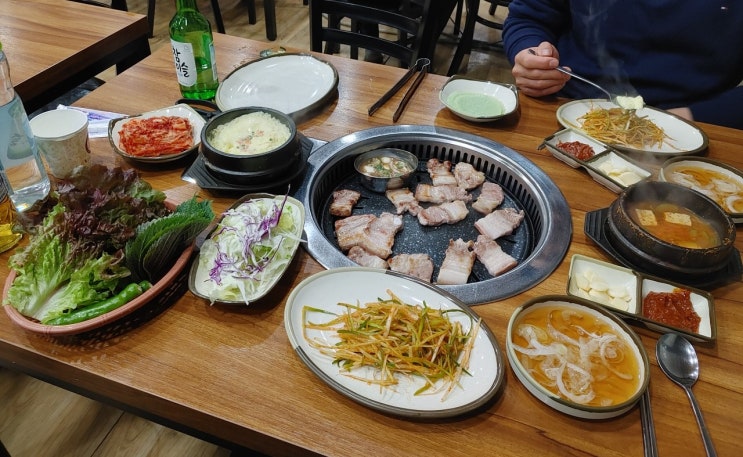  안성공도 삼겹살맛집 제주농장에서 제주흑돼지구이 먹은 후기입니다~