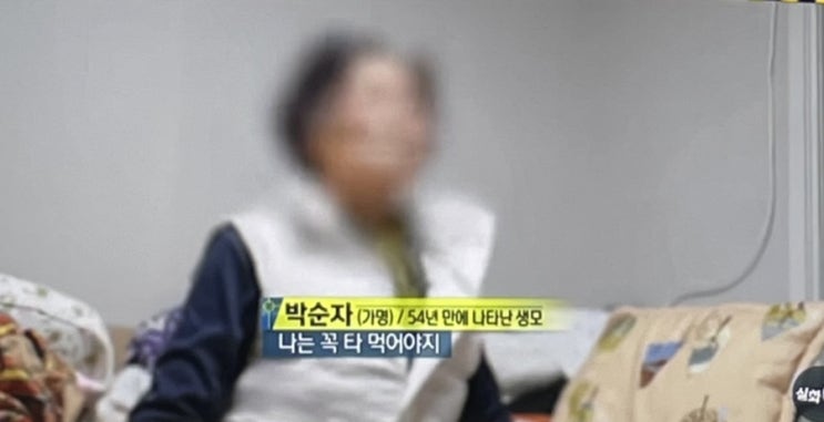 실화탐사대 아들 죽자 54년 만에 나타난 어머니 “사망보상금 꼭 타 먹어야지”구하라법 통과되어야 되는 이유